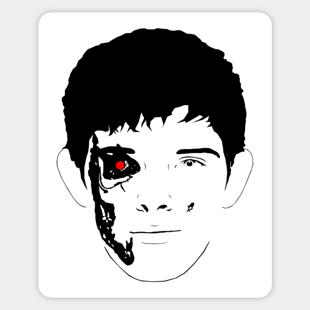 Merlin the Terminator Sticker by shellysom91